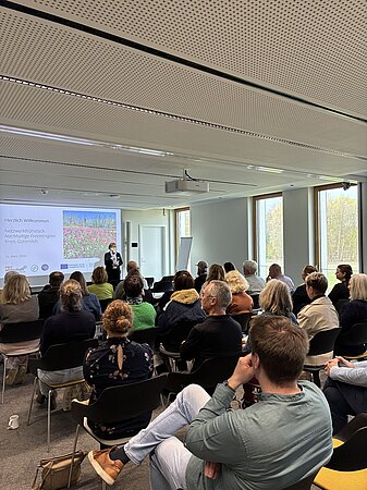 Rund 40 engagierte Partner sind zum Netzwerkfrühstück  zusammengekommen, um sich auszutauschen, voneinander zu lernen und konkrete Impulse für den eigenen Betrieb mitzunehmen.