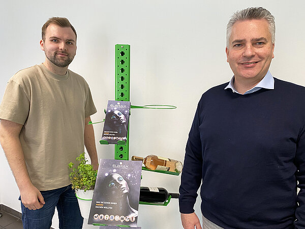 Aufbewahrung für allerlei Formen und Zwecke: Niklas (links) und Guido Elbracht haben Elbrax auf den Markt gebracht.  