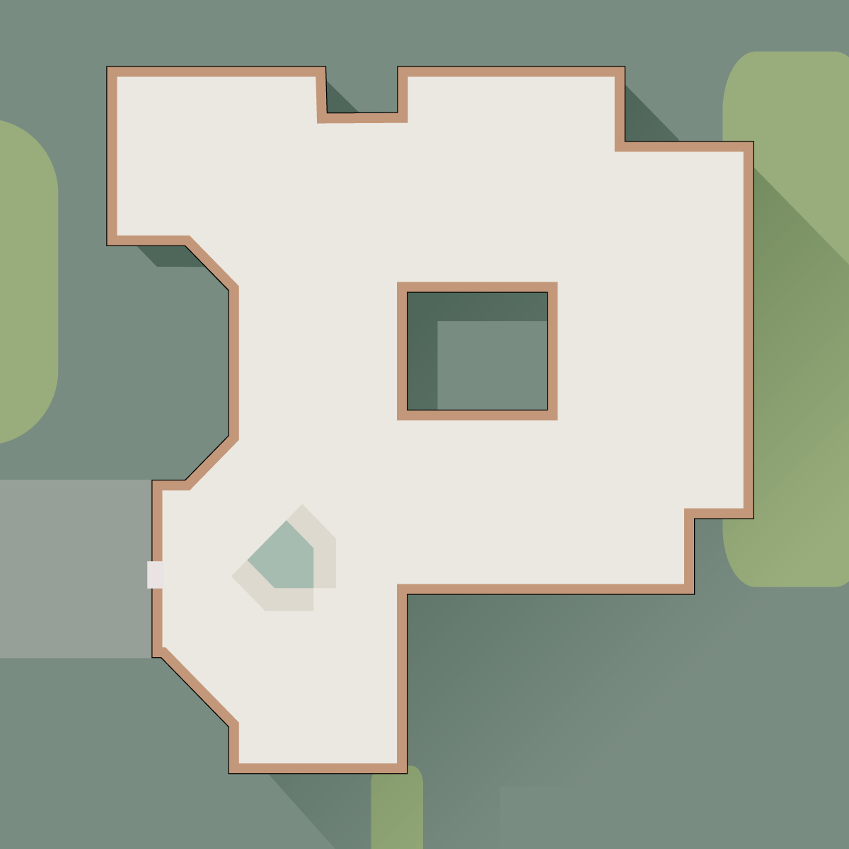 Raumplan Hauptgebäude 1. Obergeschoss