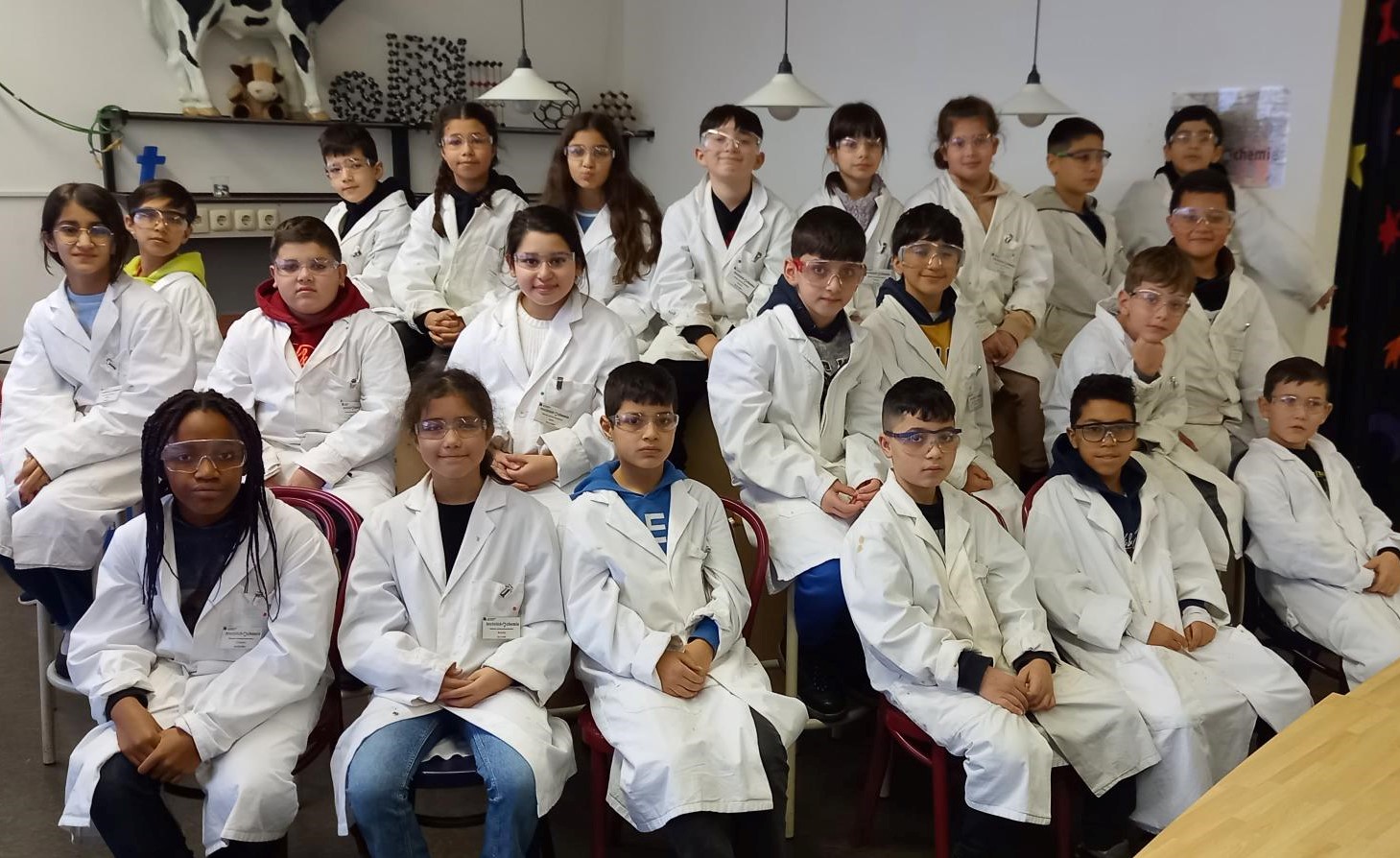 Klasse 4b im Teutolab Bielefeld