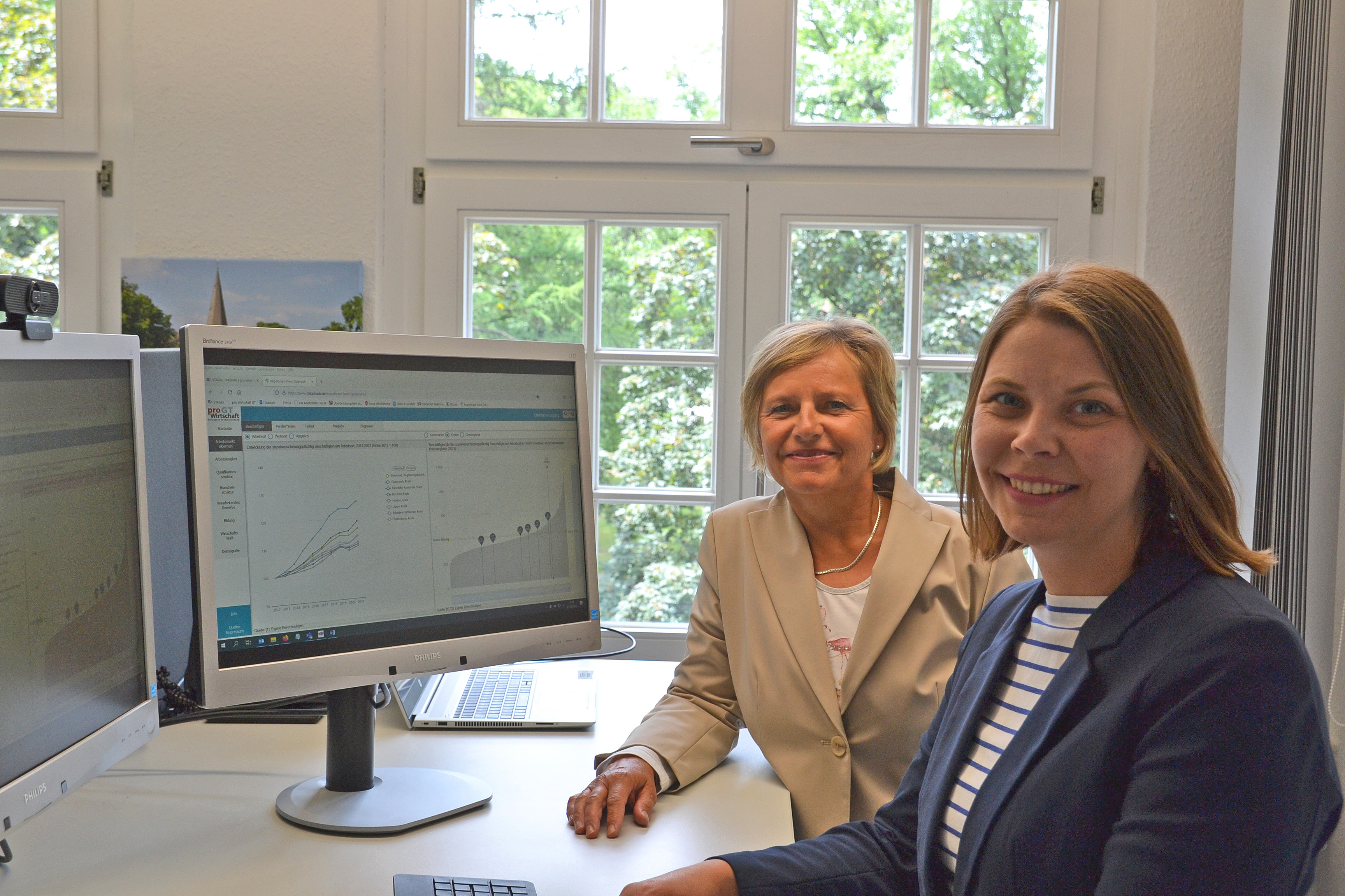 Nikola Weber und Anna Niehaus