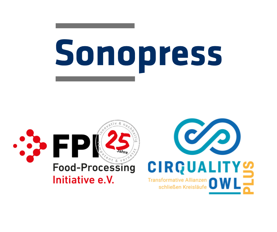 Diese Veranstaltung findet bei der Sonopress GmbH und in Kooperation mit der Food Processing Initiative e.V. im Rahmen des EFRE-Projektes CirQualityOWL plus statt. 
