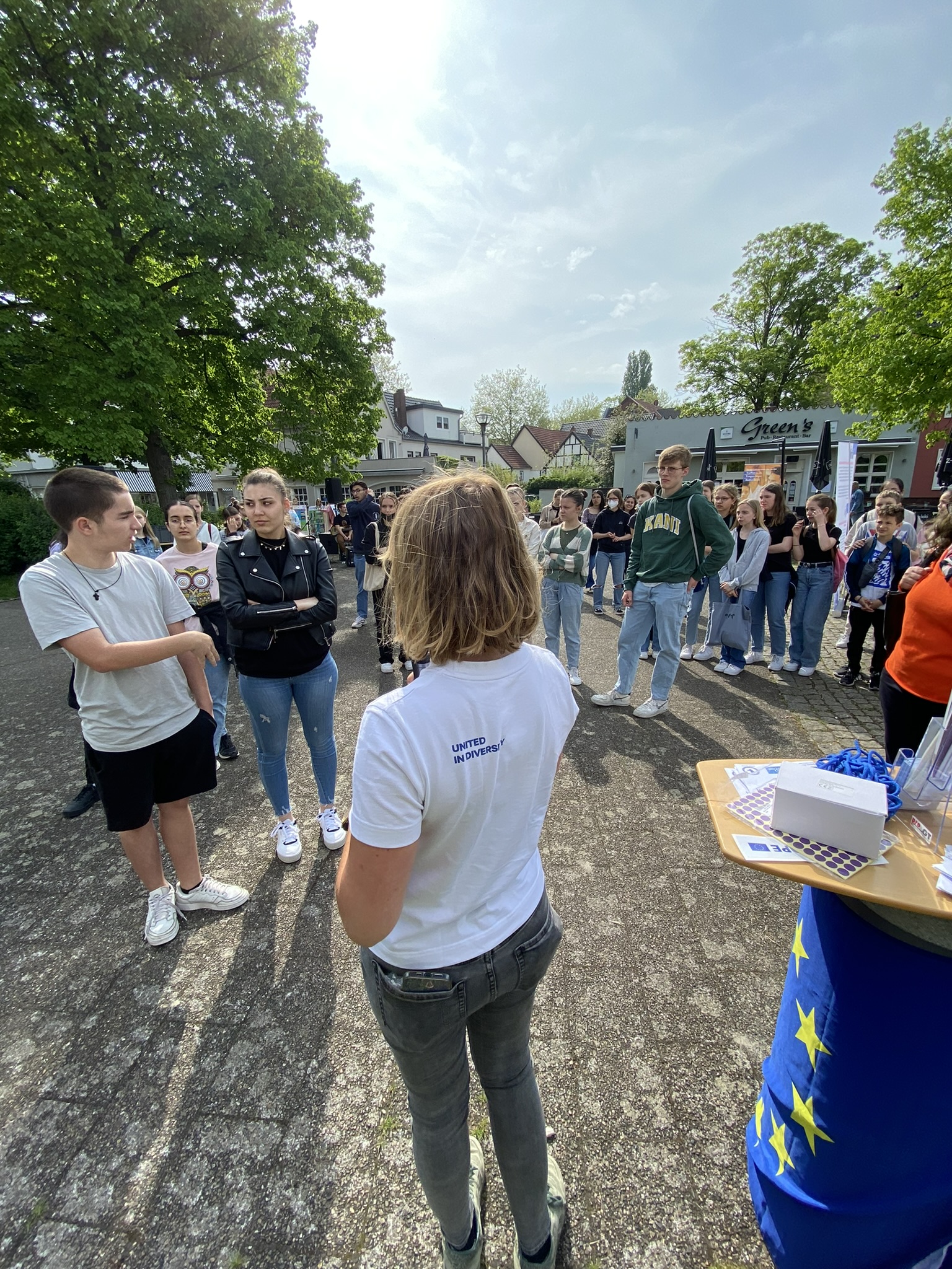Der ‚Gallery Walk‘ mit selbst gestalteten Plakaten zu verschiedenen Europathemen war im vergangenen Jahr Teil des Programms der Europawoche.
