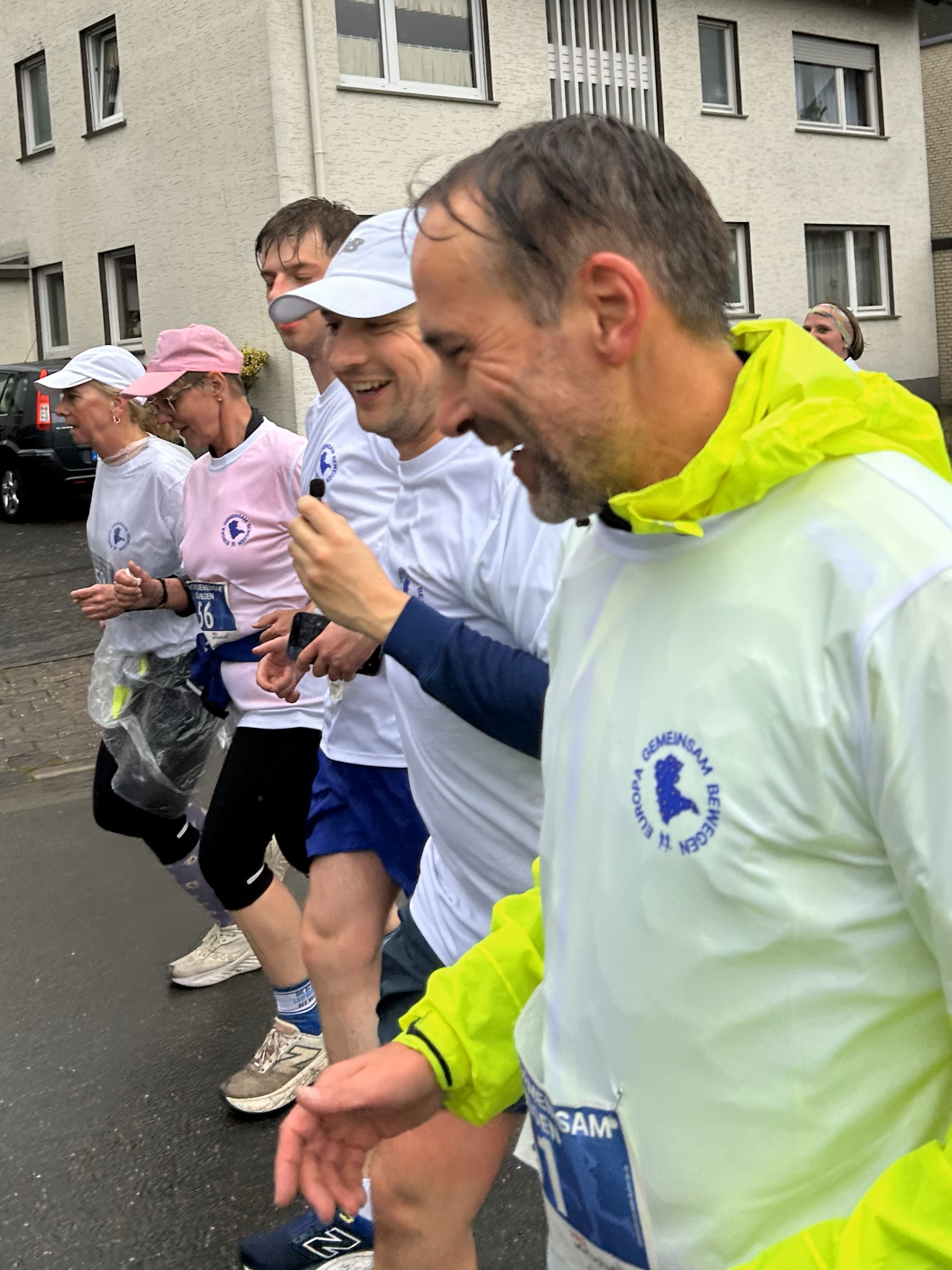 Interviews beim Lauf
