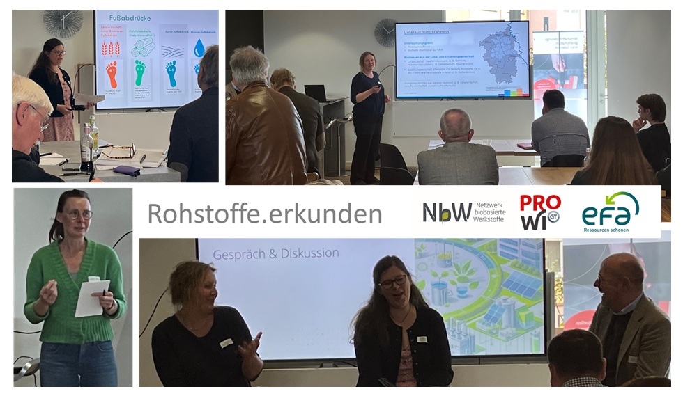 Verschiedene Eindrücke zur Veranstaltung rund um die Rohstoffverfügbarkeit.