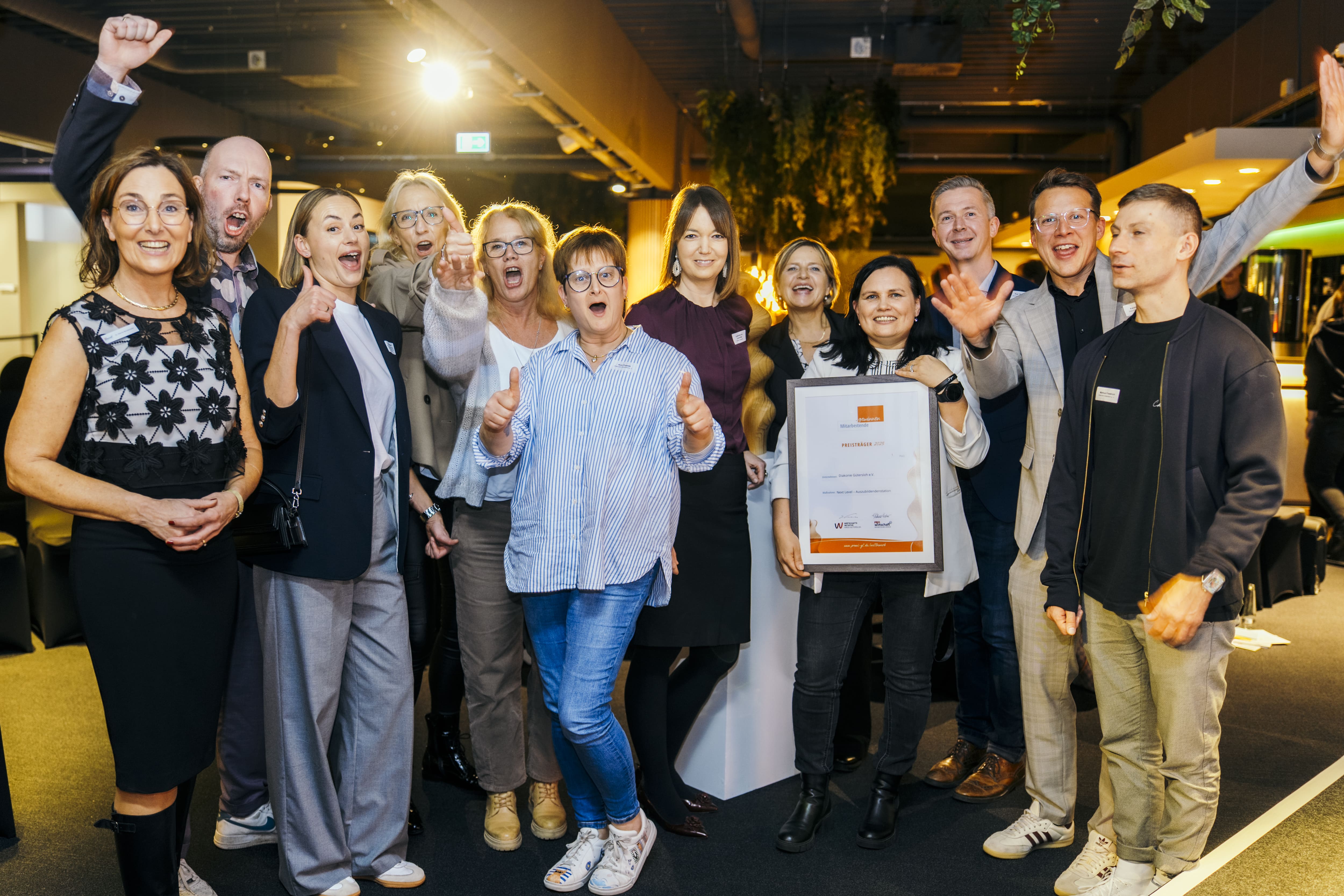 Die Akteure der Diakonie freuen sich über den ersten Platz